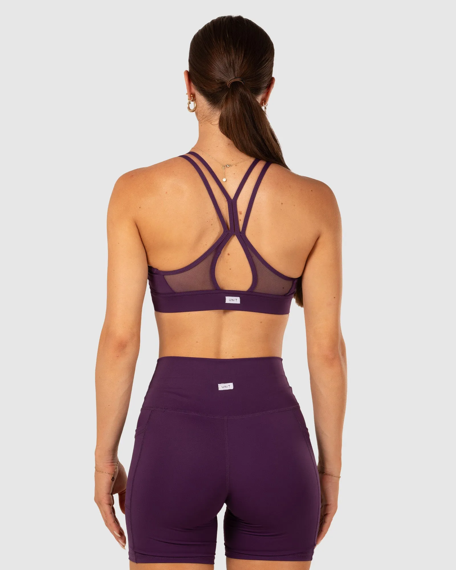 UNIT Ladies Glide Tight Fit Padded Sport Bra