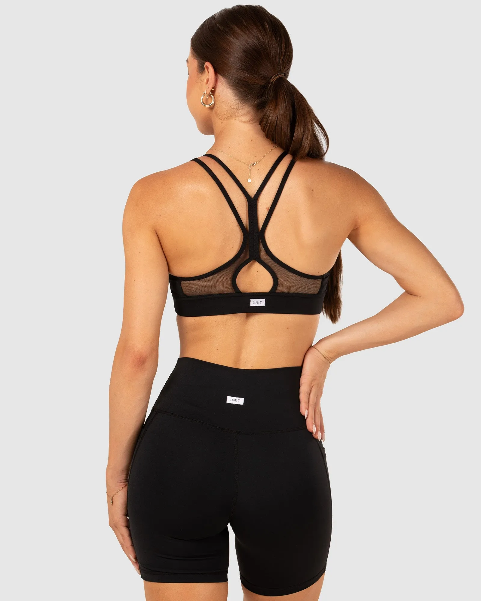 UNIT Ladies Glide Tight Fit Padded Sport Bra