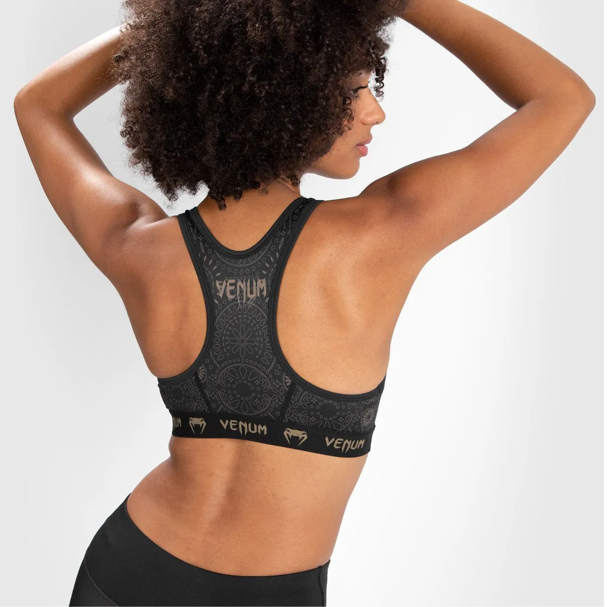 Venum Women Santa Muerte Dark Side Sports Bra Black/Brown
