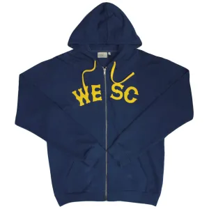 Wesc Franchise Classic Zip Up Hoodie Estate Blue