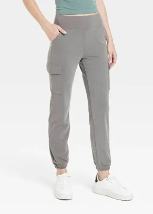 Women's Plain Joggers,Grey
